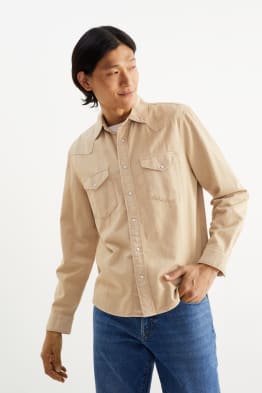 Denim shirt - regular fit - Kent collar