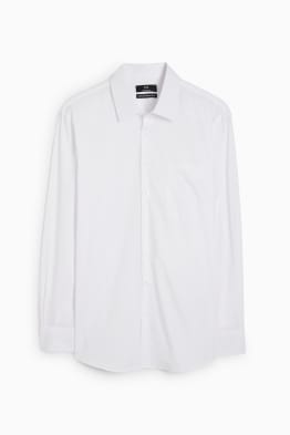 Business-overhemd - regular fit - extra korte mouwen - gemakkelijk te strijken