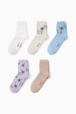 Multipack of 5 - socks with motif - Snoopy