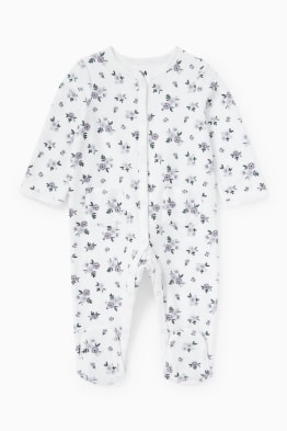 Baby-Schlafanzug - geblümt