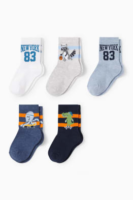 Set van 5 paar - New York - sokken met motief