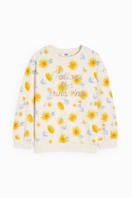 Sweatshirt - gebloemd