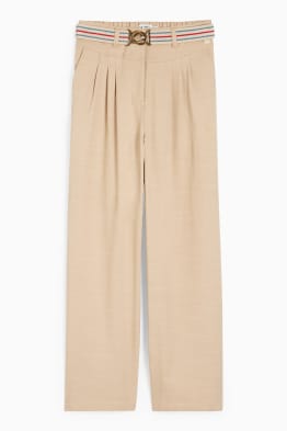 Cloth trousers with belt