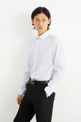 Camisa de oficina - slim fit - cutaway - de planchado fácil