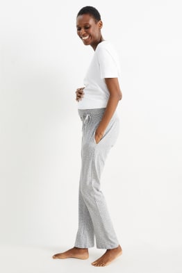 Pantaloni de pijama gravide - cu buline