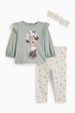 Chándal Bebé Minnie Mouse Gris-Fucsia