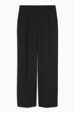 Cloth trousers - high waist - wide leg