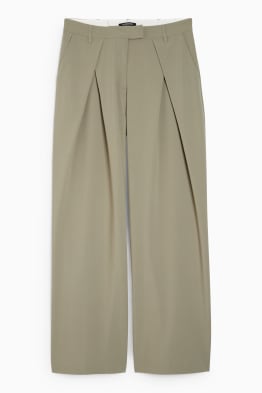 CLOCKHOUSE - cloth trousers - mid-rise waist - wide leg
