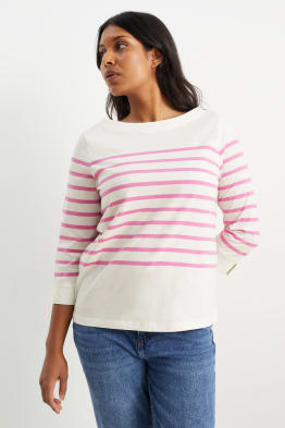 Long sleeve top - striped