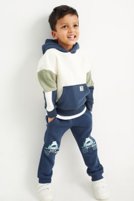  Conjunto de pantalones de manga larga con capucha y sudadera  con capucha para niños pequeños, para primavera e invierno, color liso,  color morado, de 10 a 11 años : Ropa, Zapatos