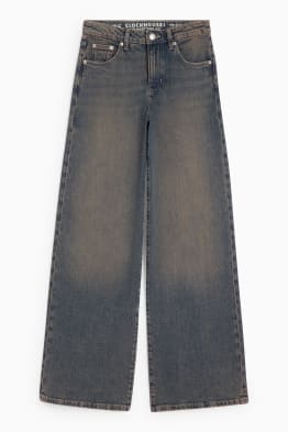 CLOCKHOUSE - Wide Leg Jeans - średni stan