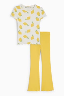 Citrons - ensemble - T-shirt et flared legging - 2 pièces