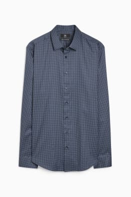 Chemise de bureau - slim fit - col kent - facile à repasser