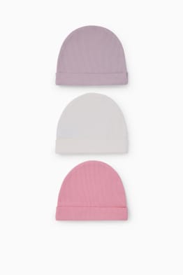 Lot de 3 - bonnets pour bébé