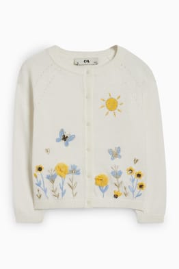 Floare - cardigan tricotat