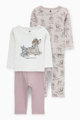 Pack de 2 - Bambi - pijamas para bebé - 4 piezas