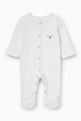 Teddy bear - baby sleepsuit