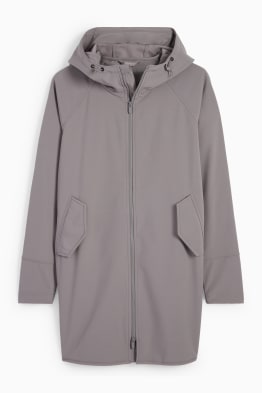 Softshell coat with hood - 4 Way Stretch