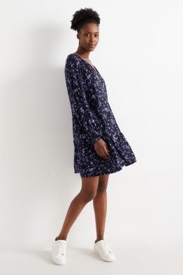 Robe en viscose - à fleurs