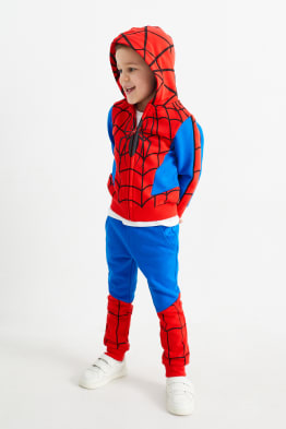 Spider-Man - zestaw - bluza dresowa z kapturem i spodnie dresowe