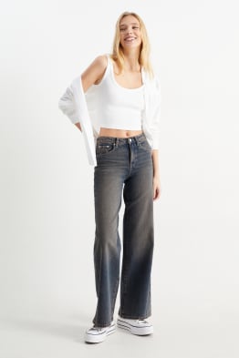 CLOCKHOUSE - jeans a gamba ampia - vita media