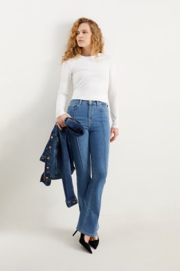 Bootcut Jeans - mid waist - LYCRA®
