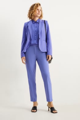 Business trousers - mid-rise waist - slim fit