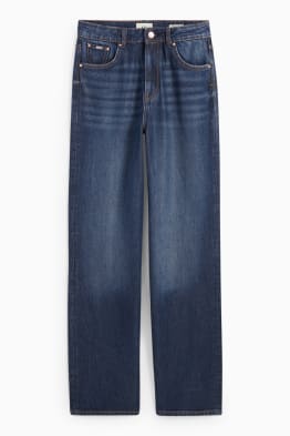 Wide leg jeans - wysoki stan