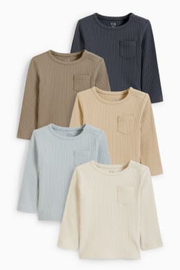 Multipack of 5 - baby long sleeve top