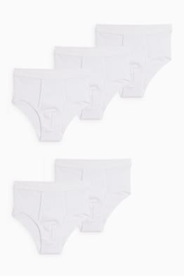 Multipack 5er - Slip mit Eingriff - Feinripp