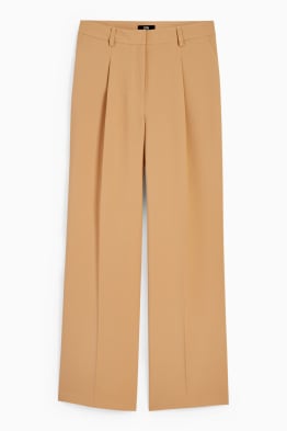 Cloth trousers - high waist - wide leg