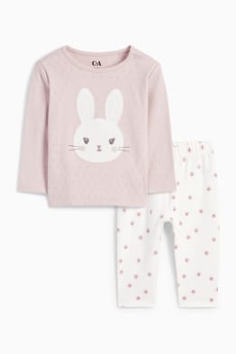 Motiv zajíčka - pyžamo pro miminka - 2dílné