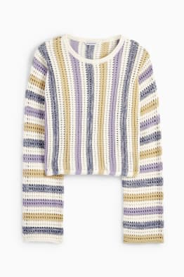 CLOCKHOUSE - jersei crop - de ratlles
