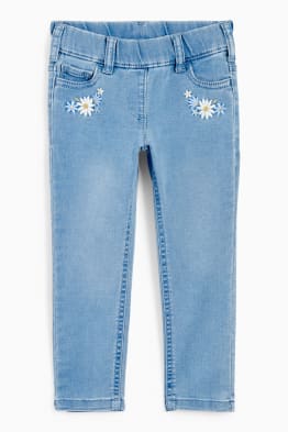 Květinový motiv - jegging jeans