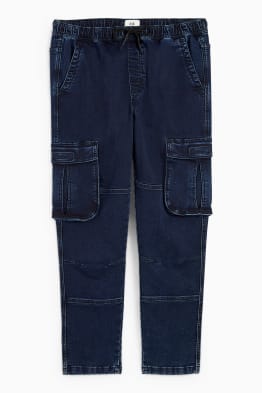 Cargo jeans - tapered fit - jog denim - LYCRA®