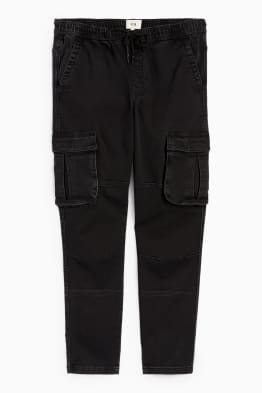 Jeans cargo - tapered fit - jog denim - LYCRA®