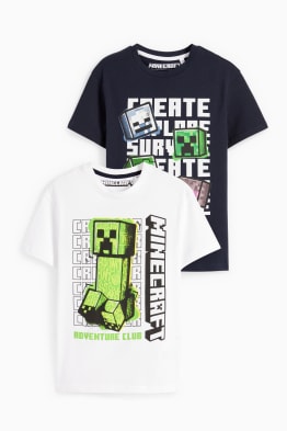 Confezione da 2 - Minecraft - t-shirt