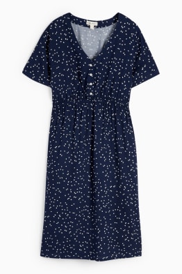 Viscose nursing dress - polka dot