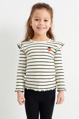 Camiseta gris para niña Talla 3-4 años