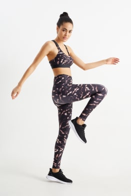 Funkcyjne legginsy - 4 Way Stretch - ze wzorem