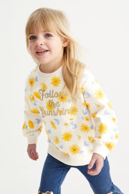 Sweatshirt - gebloemd