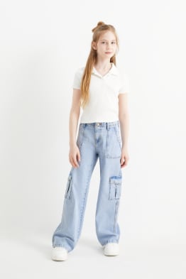 Peto vaquero niña c&a cheap