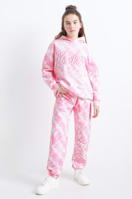 Barbie - set - hoodie en joggingbroek - 2-delig - met patroon