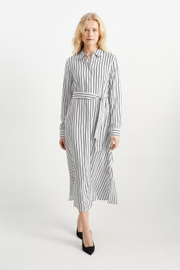 Shirt dress - striped