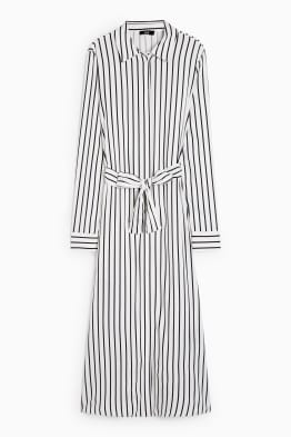 Shirt dress - striped