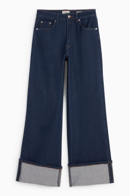 Wide leg jeans - high-rise waist- LYCRA®