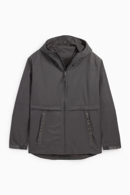 Jacket with hood - water-repellent