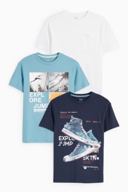 Set van 3 - parcours en sneaker - T-shirt