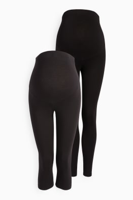 Confezione da 2 - leggings e leggings capri premaman