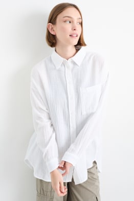 Chemise courte devant top et longue derriere